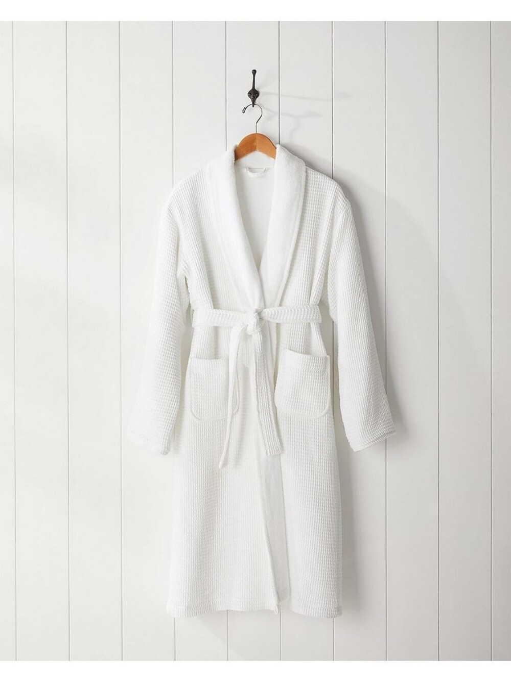 Serena & Lily St. Helena Spa Robe.,  waffle weave, 100% Turkish Aegean cotton